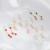 Long Maple Leaf Water Drop Earrings Korean Style Slim-Looking Face Ear Rings Factory Direct Sales Wholesale Earrings 925 Silver Stud Earrings