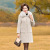 Mother's coat autumn/winter new gold mink warm coat with fur collar for middle-aged women