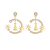 Old Captain Star and Moon Earrings 925 Silver New Earrings High-End Ear Rings Factory Direct Sales Wholesale Earrings