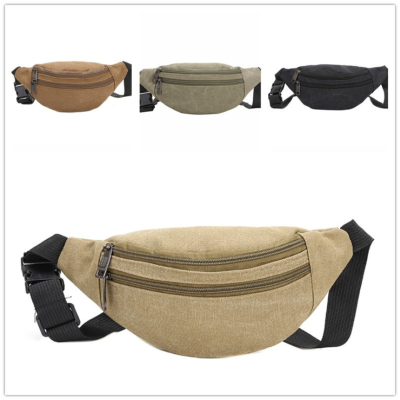 Canvas Fanny pack Sport Fanny pack fashion Fanny pack single shoulder bag cross-body bag cycling bag outsourcing