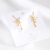 Beautiful Flowers Gold Plated 925 Silver Anti-Allergy Earrings Eardrops Factory Direct Sales Wholesale Korean Ear Rings New