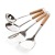Cooking Spoon and Shovel Spatula with a Wooden Handle Thermal Insulation Thickening Cooking Utensils Slotted Turner Stainless Steel Shovel Kitchenware Kitchen Utensils