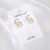 High-End Alphabet Letter Earrings 925 Silver Needle Wax Inlaid Zircon Korean Style Earrings Anti-Allergy Long Earrings Factory Direct Sales