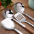 Household Stainless Steel with Wooden Handle Spatula Thickened and Anti-Scald Spatula Kitchen Spatula Set Porridge Spoon Kitchenware