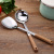 Household Stainless Steel with Wooden Handle Spatula Thickened and Anti-Scald Spatula Kitchen Spatula Set Porridge Spoon Kitchenware