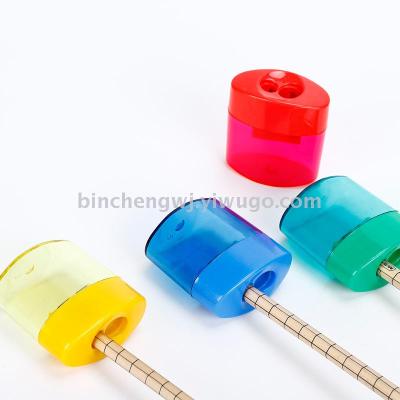 Elliptical double-hole pencil sharpener large hole office pencil sharpener student pencil sharpener