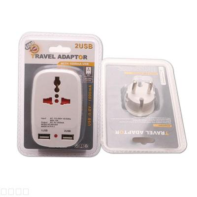 European Converter with 2USB1000MA Charging Socket Germany France Russia Indonesia Middle East Africa and other Countries