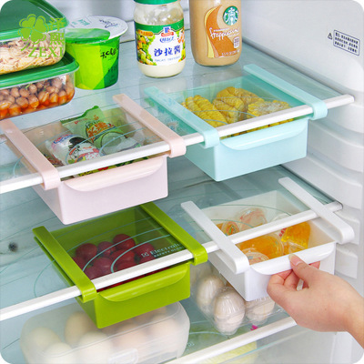 Refrigerator Storage Box Drawer Dedicated Fresh-Keeping Box Food Plastic Box Rectangular Glove Box