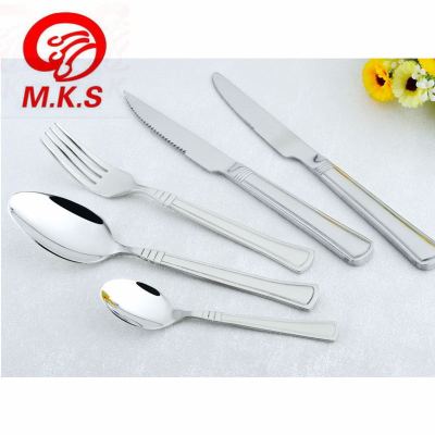 Emperor Series 201 Stainless Steel Tableware Set Western Steak Knife, Fork and Spoon round Spoon Dinner Knife