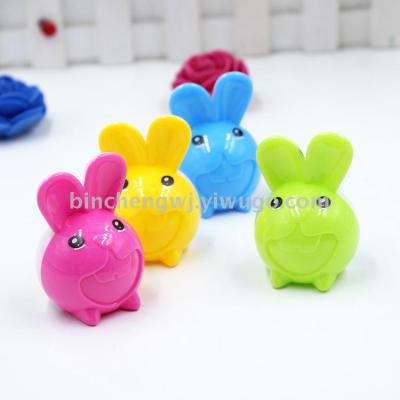 Rabbit pencil Sharpener Big tooth rabbit pencil sharpener cartoon student  pencil sharpener stationery wholesale