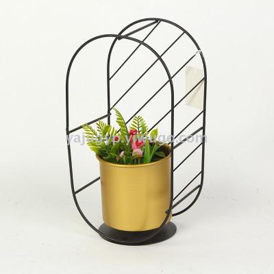 Flower frame and flowerpot for tieyi household articles