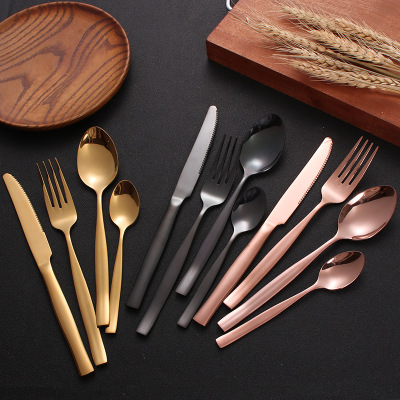 Mexico 4-Piece Set of Stainless Steel Tablewares Knife, Fork and Spoon Suit Production and Supply Gifts Custom Logo