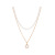 2020 New Fashion Pearl Necklace Women's Clavicle Chain Young Fashion Double-Layer Niche Fashion Small Indie Necklace