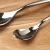 Moonlight Series 201 Stainless Steel Teaspoon Spoon round Handle Western Style Steak Knife and Fork Spoon Tableware Set