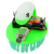  wizard " brush car students scientific manual experiment playing with teaching AIDS centrifugal electric sweeping robot