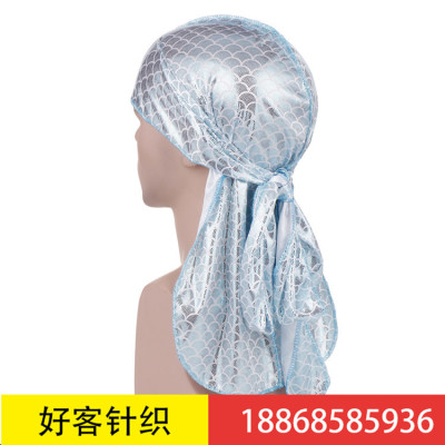 Aliexpress's new print detachable movable bow cashew flower Muslim baotou hat Indian turban hat