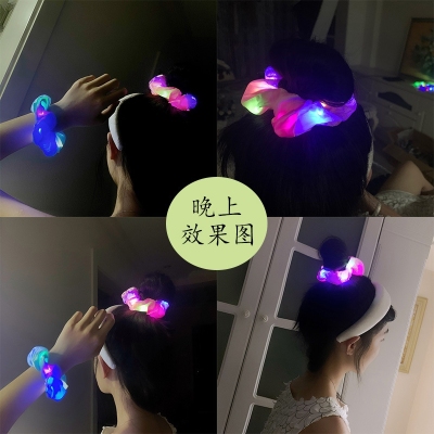 Glowing colon ring disco girl style