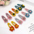 Korean Style Trendy Barrettes Wool Knitted Small Flower SUNFLOWER Head Clip Girls' College Style BB Clip Hair Accessories D459