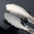 Stainless Steel Tableware Kitchenware Red Handle Food Clip Bread Clip BBQ Clamp Plastic Handle Lotus Clip Factory Direct Sales