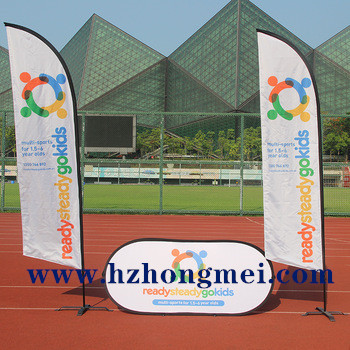 Promotion Cheap Beach Flags Pop Up Folding Banners Stand For Sale  1 buyer
