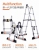 Double-Sided Aluminum Alloy Joint Telescopic Ladder Trestle Ladder Bamboo Ladder Folding Stair Multi-Function Lifting Household Ladder