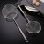 Stainless Steel Kitchen Household Large Line Leakage Frying Anti-Scald Hollow Handle Scoop up Dumplings Funnel Hot Pot Skimmer Colander