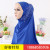 Aliexpress's new Eurisco monochrome patchwork headscarf Muslim lady fashion cover in stock