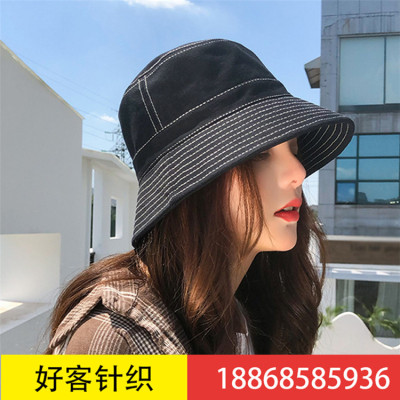 Short brimmed fisherman Hat female Version of Autumn and winter sun sun hat day is simple basin hat male summer sun hat