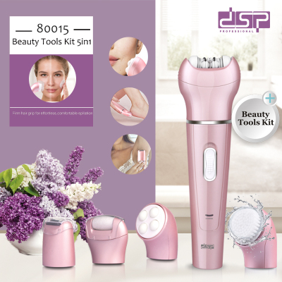 DSP DSP Five-in-One Hair Removal Device Lady Shaver Removing Dead Skin Calluses Foot Grinder Facial Cleaner Massage Brush