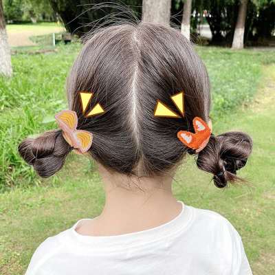 Hand-woven children's small rubber bands do not hurt the hair ornaments rabbit ears hair rings little girls headwear girls baby headstring women