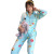 New autumn women's pajamas cardigan long sleeve pants milk-silk cartoon cute students home wear two sets
