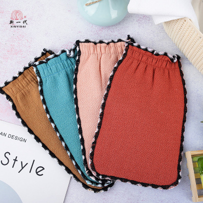 New generation of manufacturers wholesale zao towel Korean version of zao towel double-sided scrub mud gloves bath gloves booth hot style
