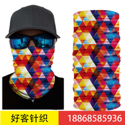 Hot style 3D mask digital print nature print outdoor insect repellent face towel magic scarf