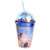 Abarbapapa Children Cute Water Glass Trending Creative Gift Cup Children Double Plastic Straw Cup Tumbler