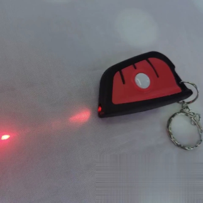 Hot Sale Plastic Mini Cob Electronic Mountaineering Buckle Light Button Electronic LED Laser Fake Currency Detection Key Chain Light Backpack Light