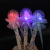 Fun steamed bread flash magic wand fairy wand luminous crystal luminous toys children snacks toys stall supply