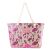 New Style Imitation Hemp Flamingo Bronzing Beach Bag Letter Embroidery Cotton String Bag Custom Fashion Handbag