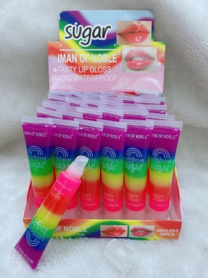 The latest cross-border hot style colorful clear lip glaze made by IMAN OF NOBLE brand will not last long