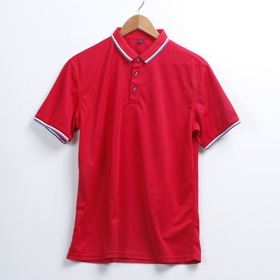 Cotton lapel polo shirt custom uniform T-shirt advertising shirt custom event shirt printed word overalls