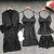 Cross-border Women's Summer Four-piece Ice ribbon Breast Cushion Home wear Suit sexy summer small breast emotional dress 491