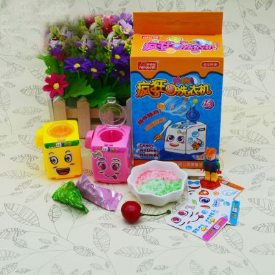 Crazy Washing machine Mini washing machine creative toys DIY manual stickers children snacks children toys wholesale
