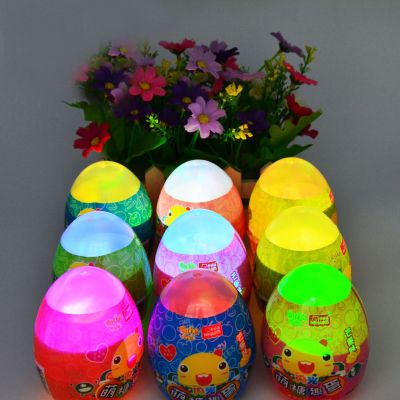 New cute candy egg DIY DIY stickers creative puzzle lighting toys children snacks children toys wholesale