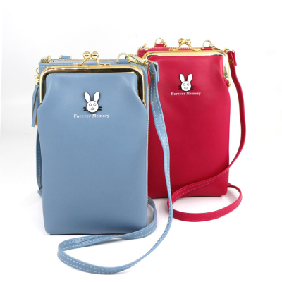 Fashion New Summer Women's Fashion Mini Messenger Bag Mobile Phone Wallet Shoulder Bag Leather Packet Personalized Wallet