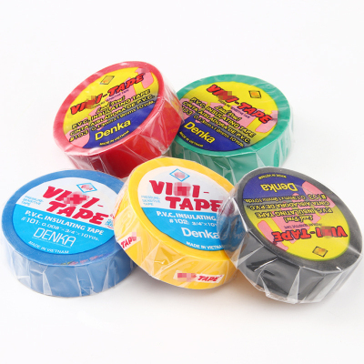 The manufacturer supplies VI_I electrical tape [10 years old]