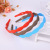 Factory direct environmental rubber paint plastic hair hoop girls face pressure hair Korean version of fashionable candy color twist headband