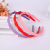 Factory direct environmental rubber paint plastic hair hoop girls face pressure hair Korean version of fashionable candy color twist headband