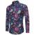 In stock all year round 2019 foreign trade new men's fashion shirt style long-sleeve shirt fashion leisure club flower shirt hot sale