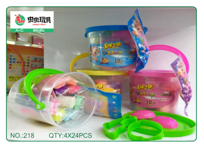 New Product Hot Sale Portable Barrel Watch Colored Clay Children's Plasticine Set Non-Toxic DIY Light Clay Toys