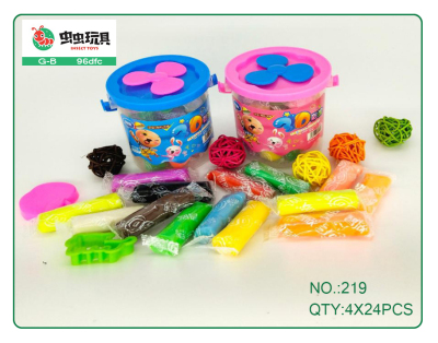 New Product Hot Sale Portable Barrel Windmill Colored Clay Children's Plasticine Set Non-Toxic DIY Light Clay Toys