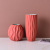 Simple luxury modern Morandi yellow green red ceramic vase flower ware home soft decoration model room handicraft